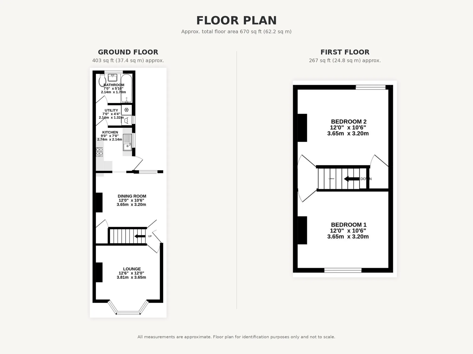 Floor plan, Clarence Street, Egham