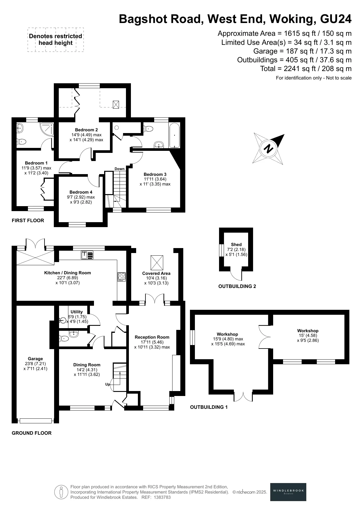 Floor plan, Bagshot Road, West End