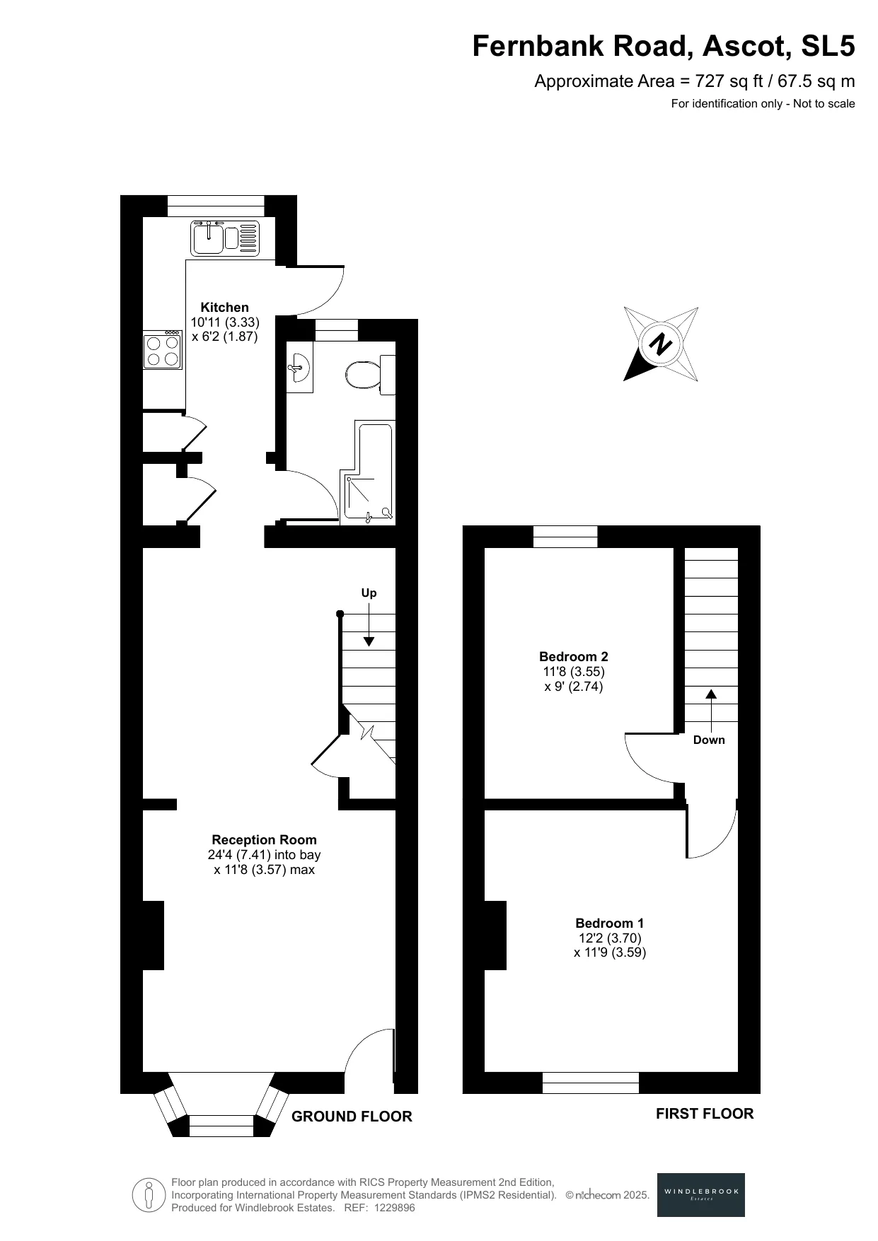 Floor plan, Fernbank Road, Ascot